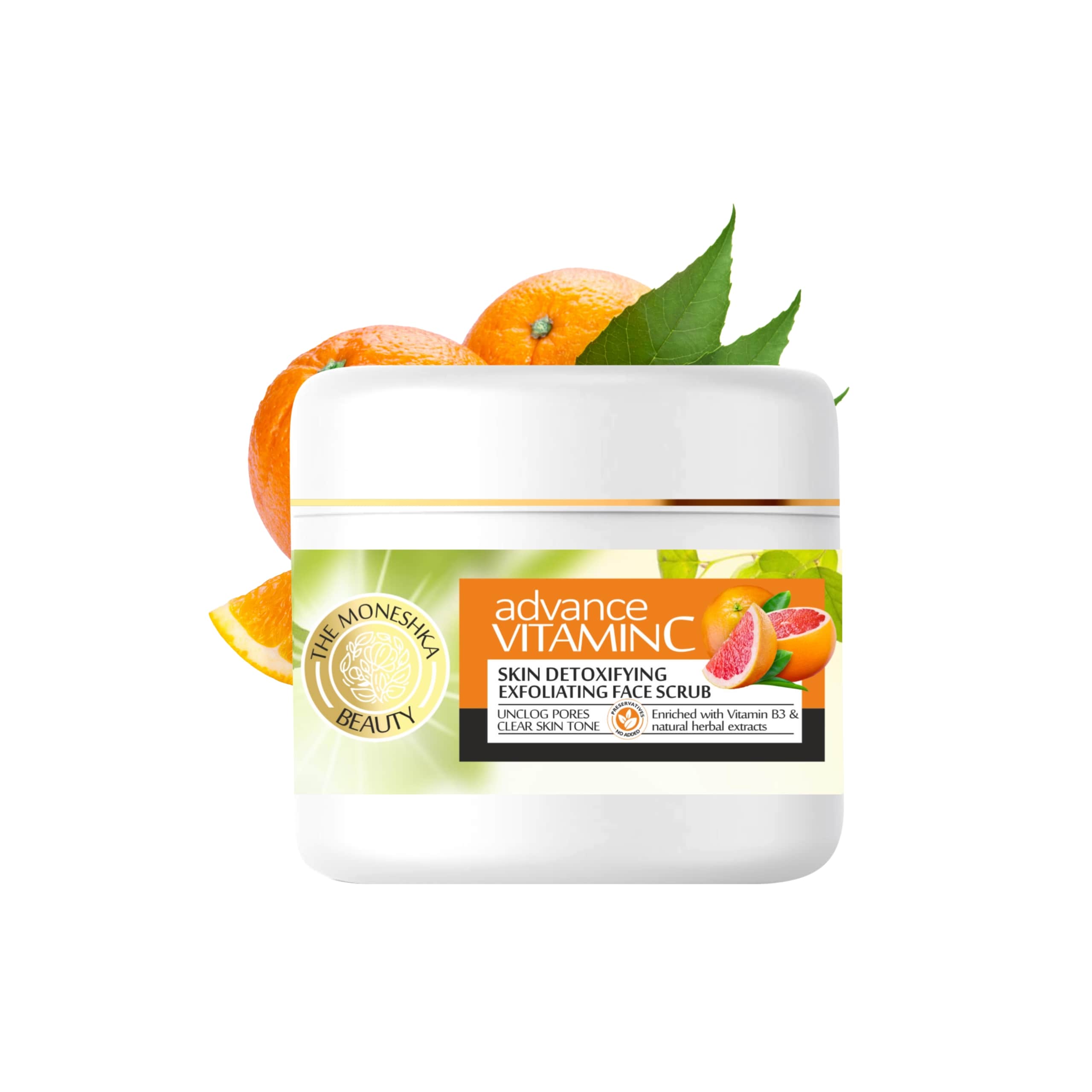The Moneshka Beauty Vitamin C Daily Glow Face Scrub