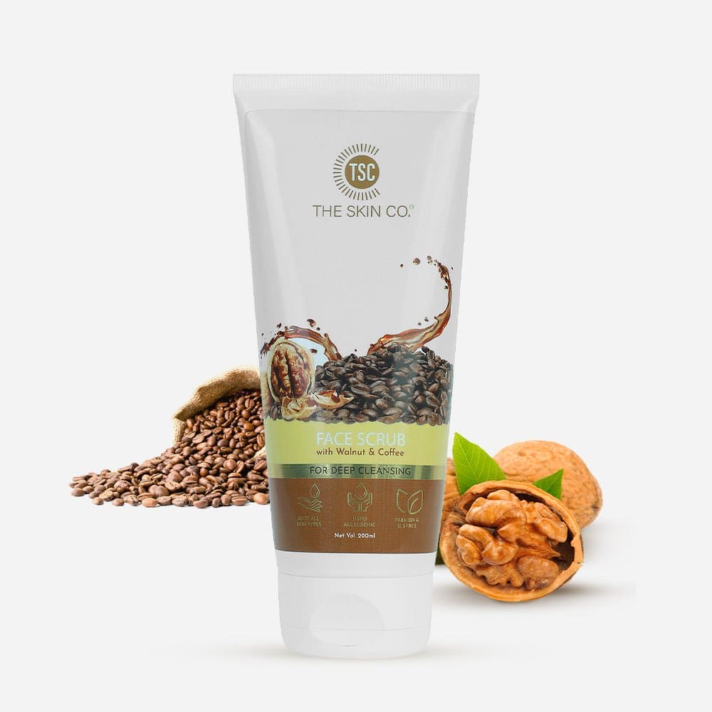 The Skin Co Face Scrub With Walnut & Coffee
