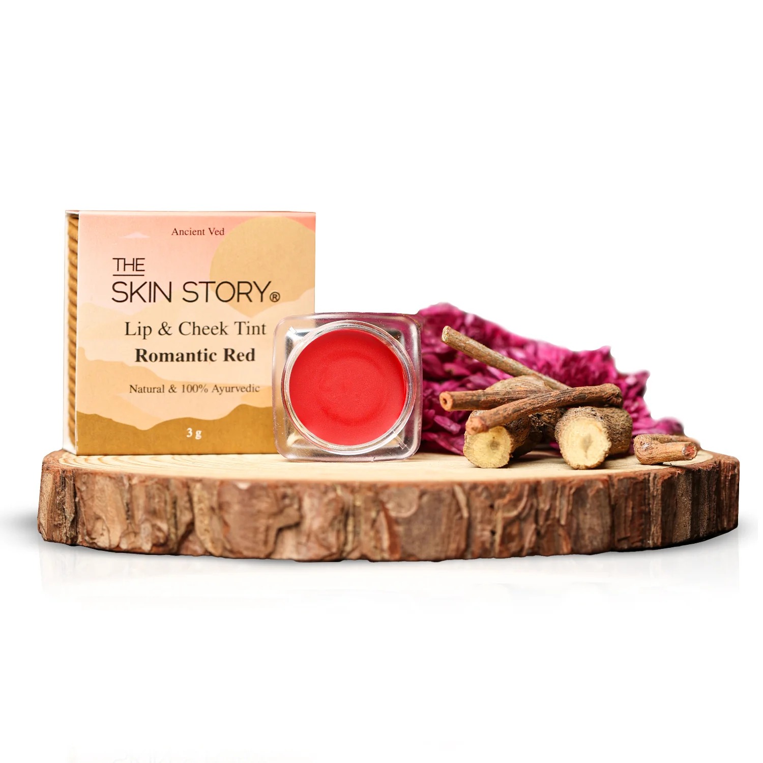 The Skin Story Lip & Cheek Tint Romantic Red