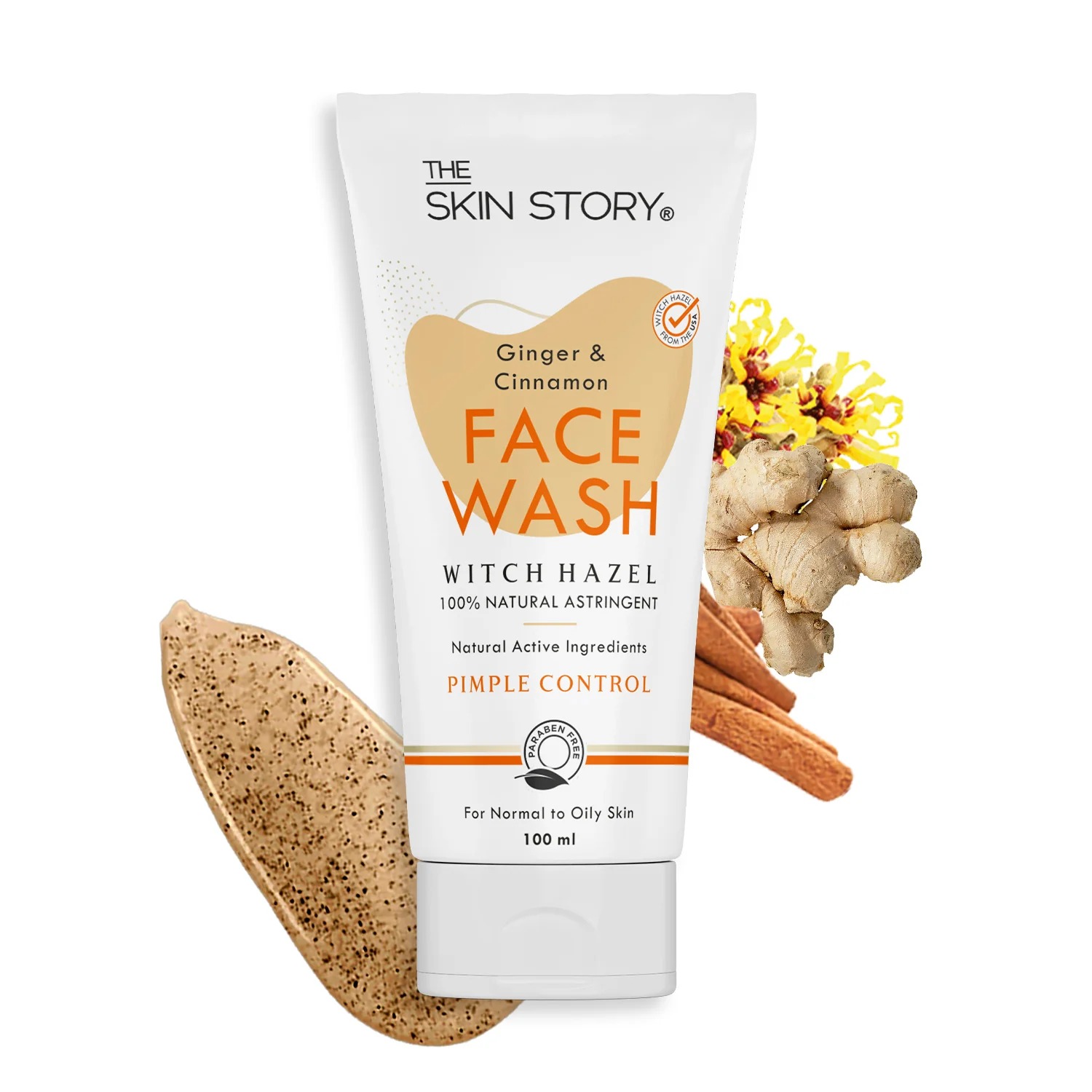 The Skin Story Pimple & Acne Control Facewash Ginger, Cinnamon