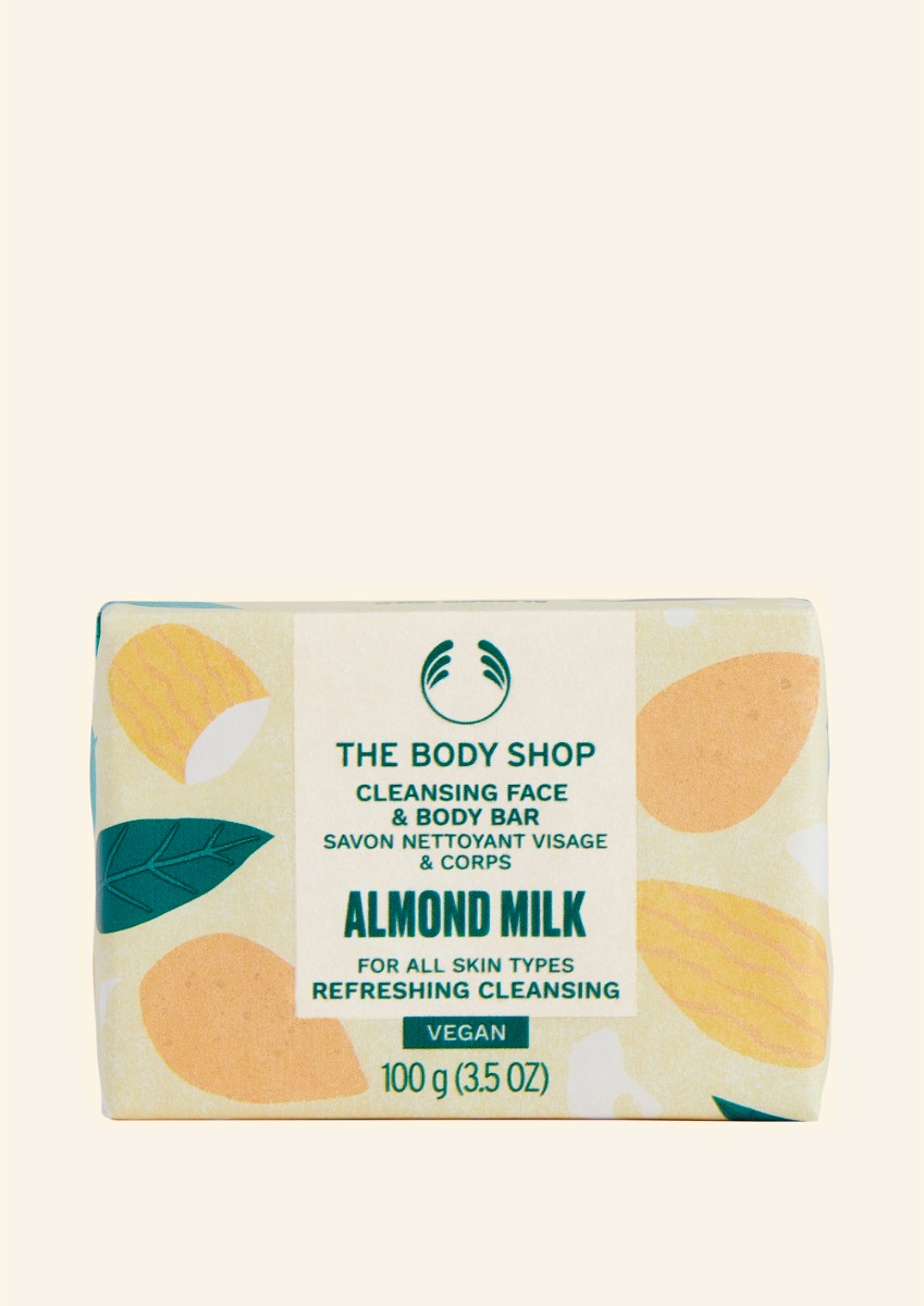 The body shop Almond Milk Cleansing Face & Body Bar