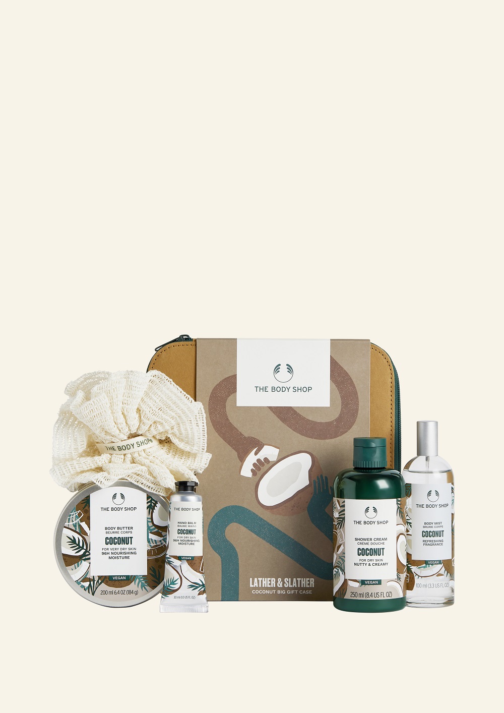 The body shop Lather & Slather Coconut Big Gift Case