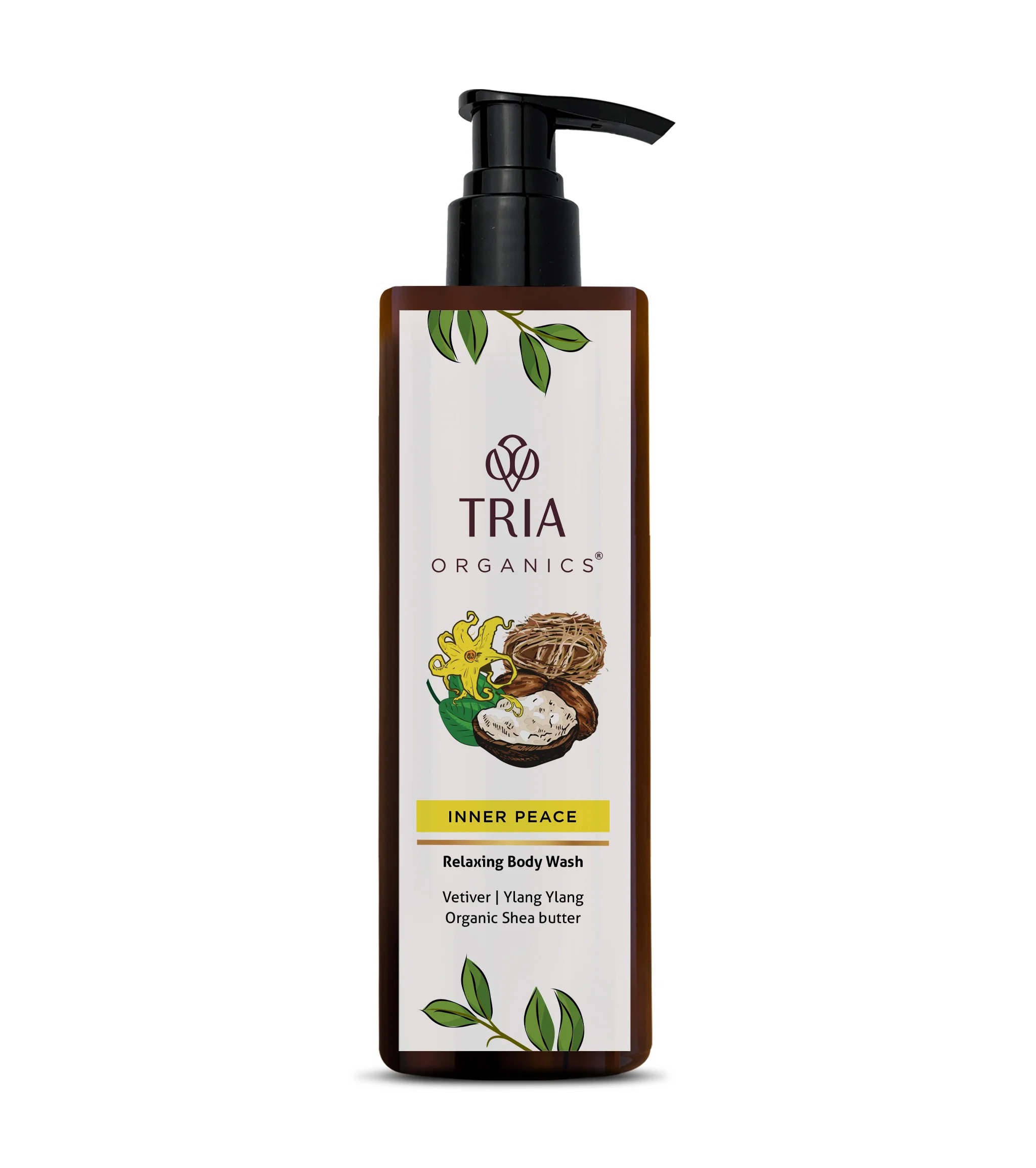 Tria Organics Vetiver, Ylang Ylang & Shea butter Body Wash