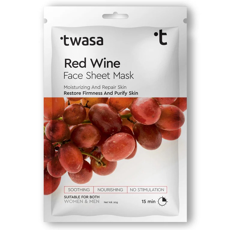 Twasa Red Wine Sheet Mask