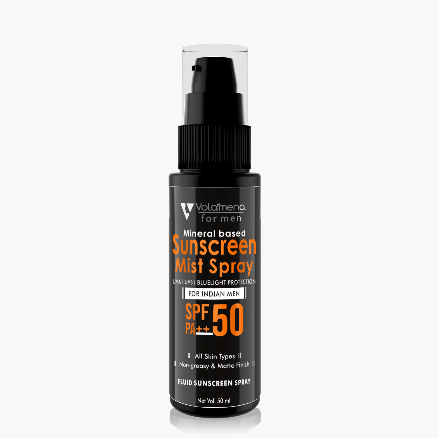Volamena Men Mineral based sunscreen mist with SPF 50 ++ 
