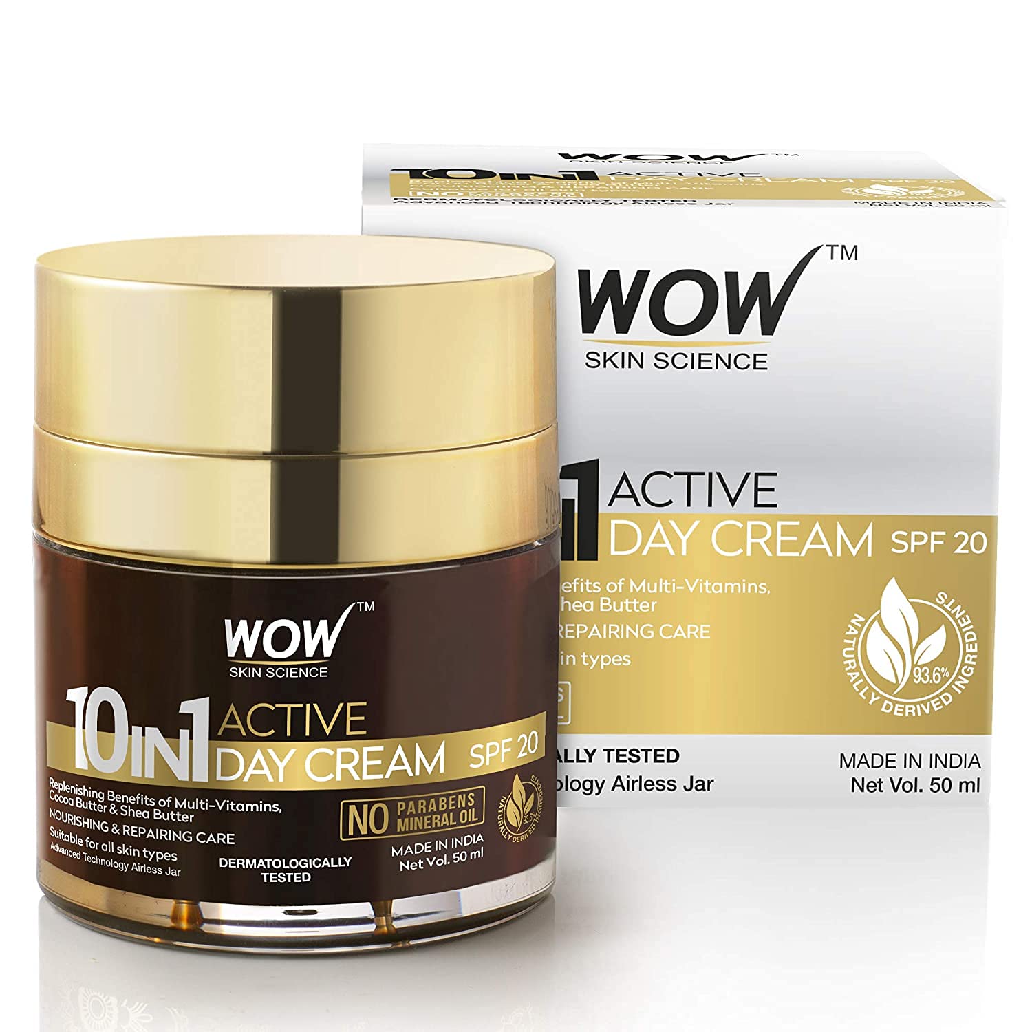 Wow Skin Science 10 in 1 Active Miracle Day Cream