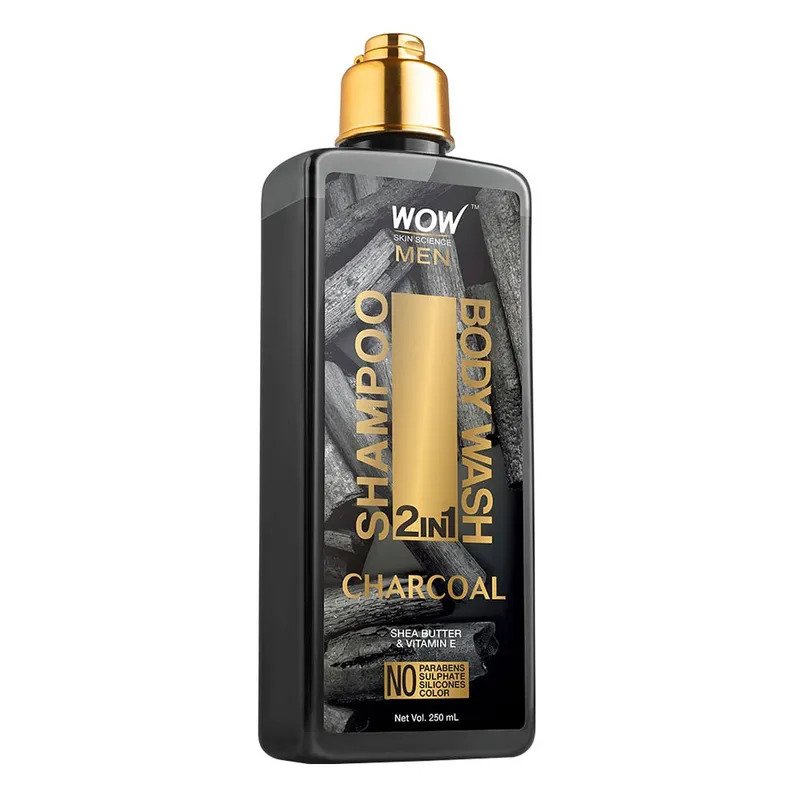 Wow Skin Science Charcoal 2 In 1 Shampoo and Body Wash 