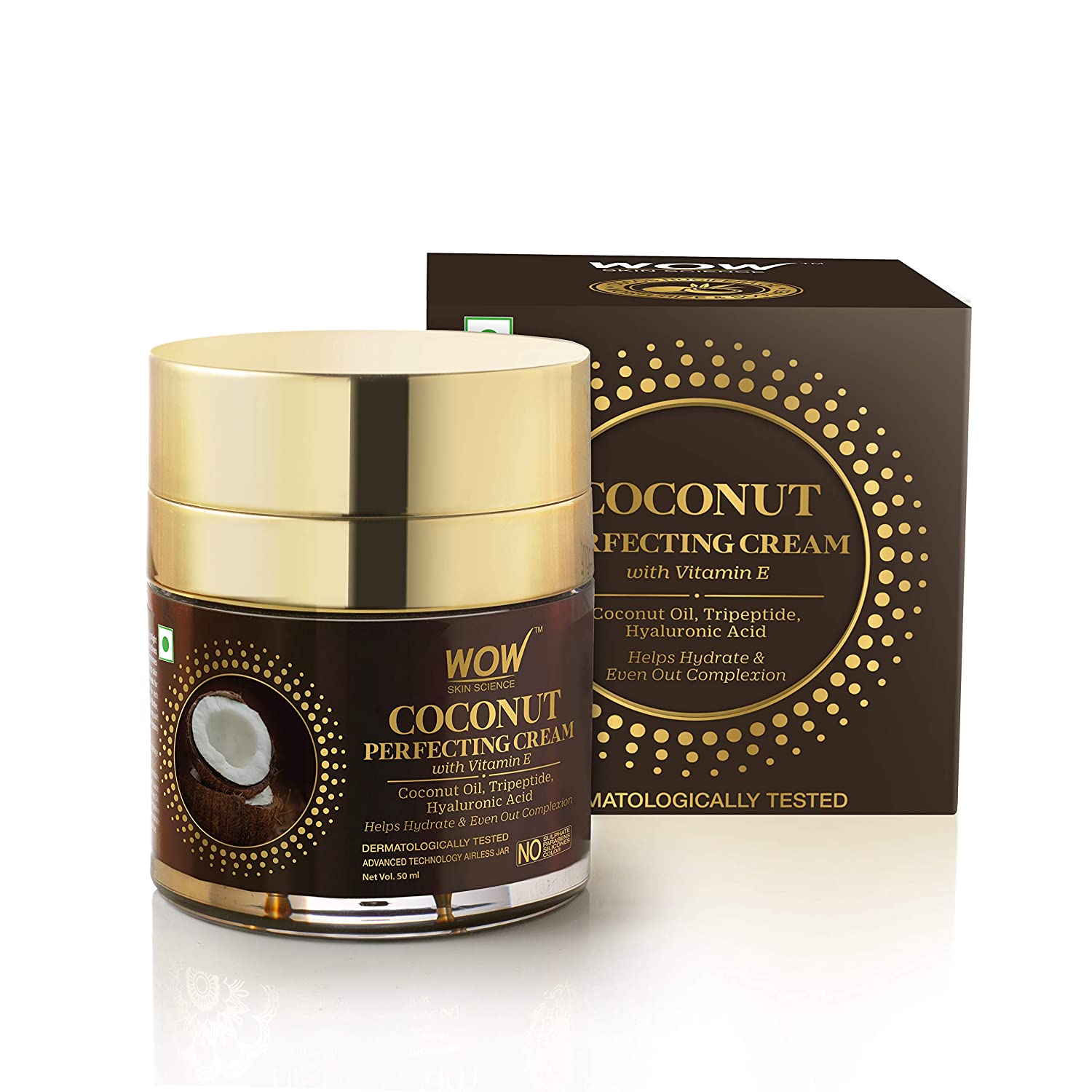 Wow Skin Science Coconut Perfecting Cream with Vitamin E
