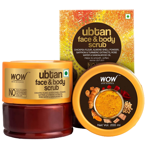 Wow Skin Science Ubtan Face and Body Scrub