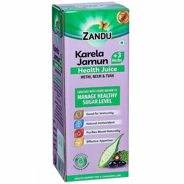 Zandu Karela Jamun  3 Herbs Health Juice 