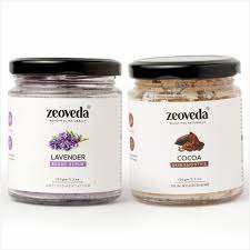 Zeoveda Lavender Sugar Scrub + Cocoa Skin Smoothie Combo