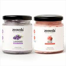 Zeoveda Lavender Sugar Scrub + Rose Skin Smoothie Combo