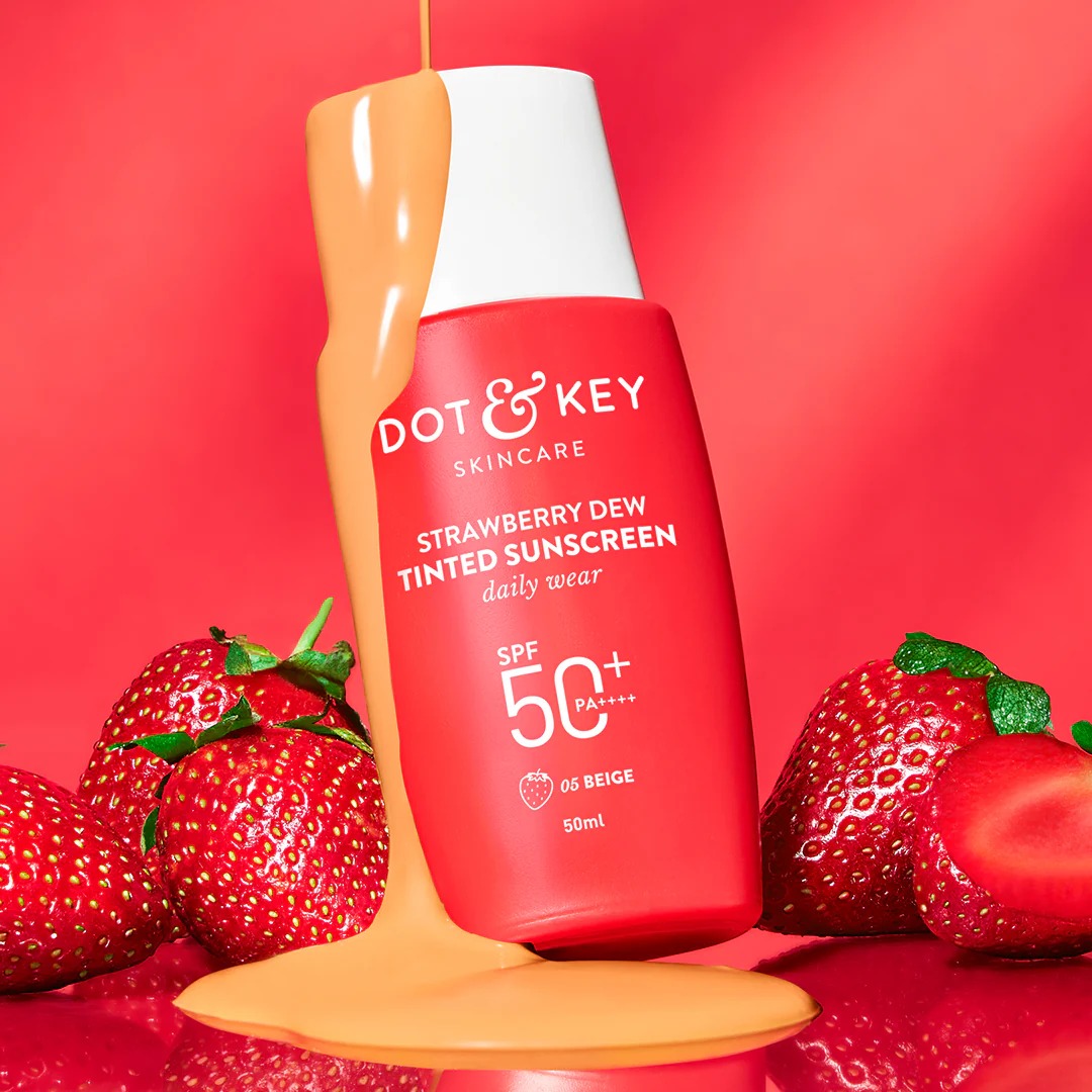 Dot & Key Strawberry Dew Tinted Sunscreen SPF 50+ PA++++ - Beige Medium Deep - 05