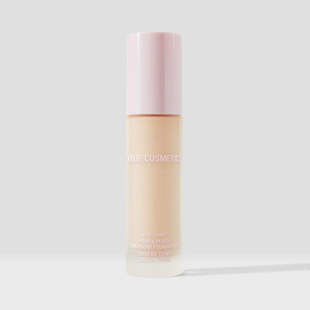 Kylie Power Plush Longwear Foundation - Fair with Neutral, Subtle Peachy Undertones