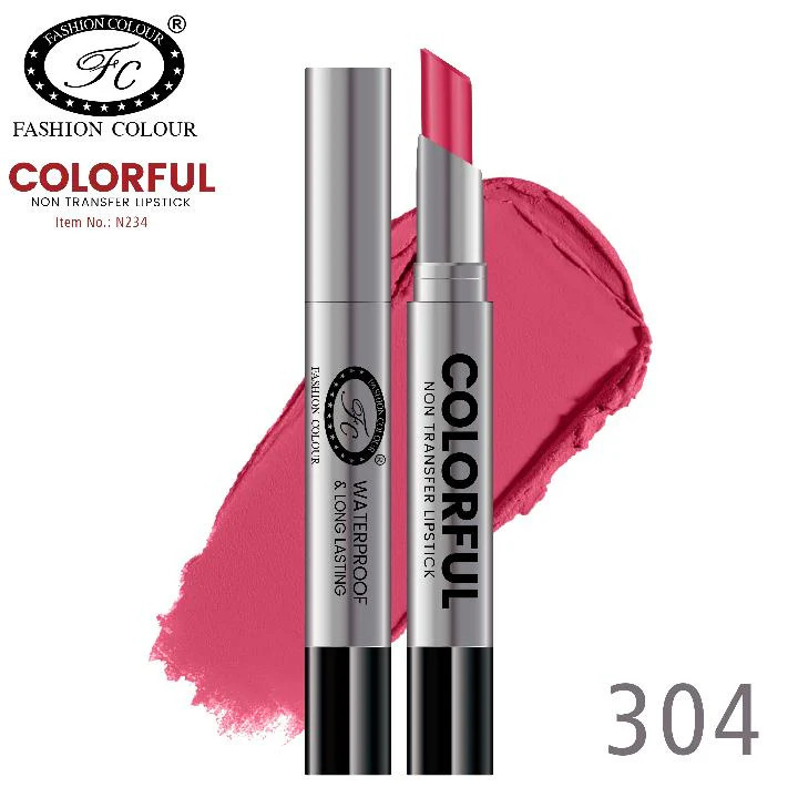 Fashion Colour Colorful Non Transfer Lipstick-304