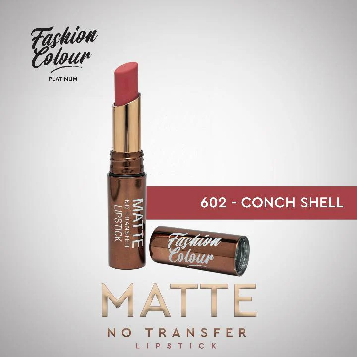 Fashion Colour Platinum Matte No Transfer Lipstick-Conch Shell