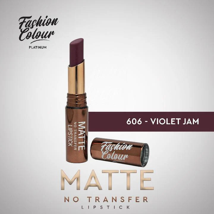 Fashion Colour Platinum Matte No Transfer Lipstick-Violet Jam