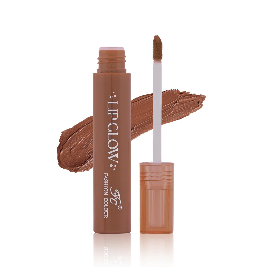 Fashion Colour Pretty Lip Glow Liquid Lipstick Waterproof-Toffee