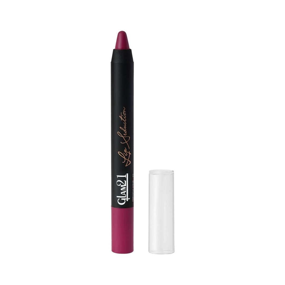 Glam21 Lip Seduction Non-Transfer Crayon Lipstick - French Wine
