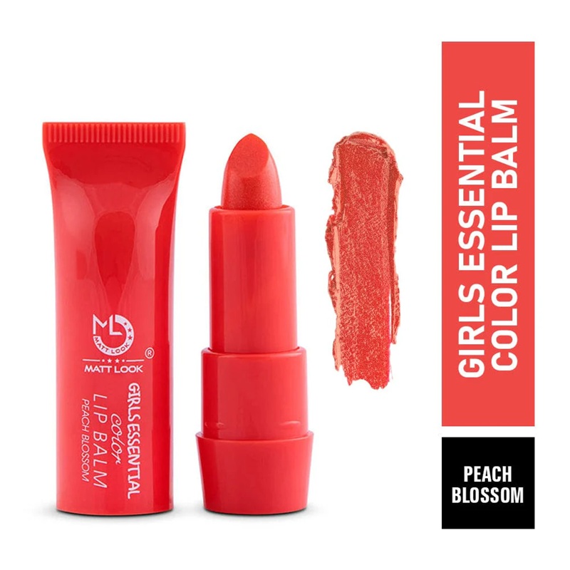 Mattlook Girls Essential Color Lip Balm - Peach Blossom LB07