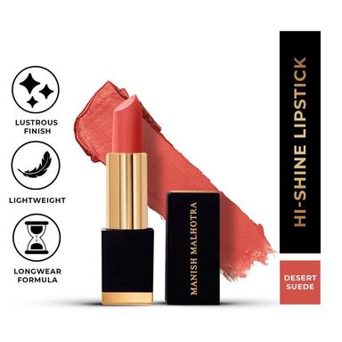 MyGlamm Manish Malhotra Hi-Shine Lipstick - Desert Suede