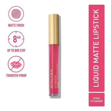 MyGlamm Ultimatte Long-Stay Matte Liquid Lipstick - Pink Stunner