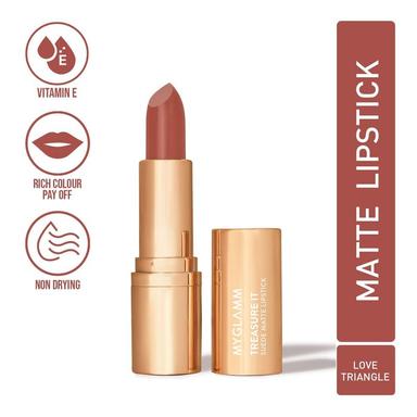 Myglamm Treasure IT Suede Matte Lipstick Valentine Range - Love Triangle